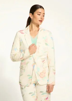 Libby Print Textured Printed Blazer - FDJ French Dressing 1624989