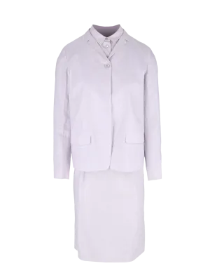 linen dress suit