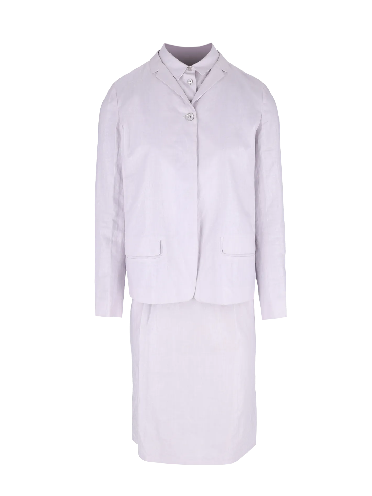 linen dress suit