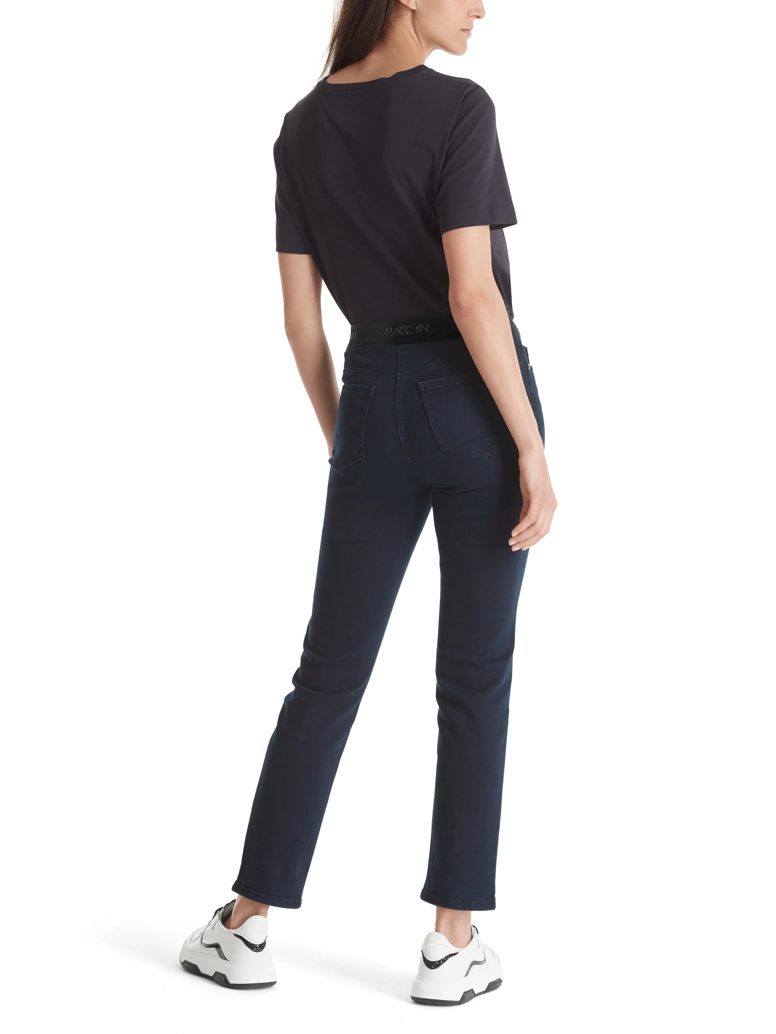MARC CAIN Navy Pull On Leggings
