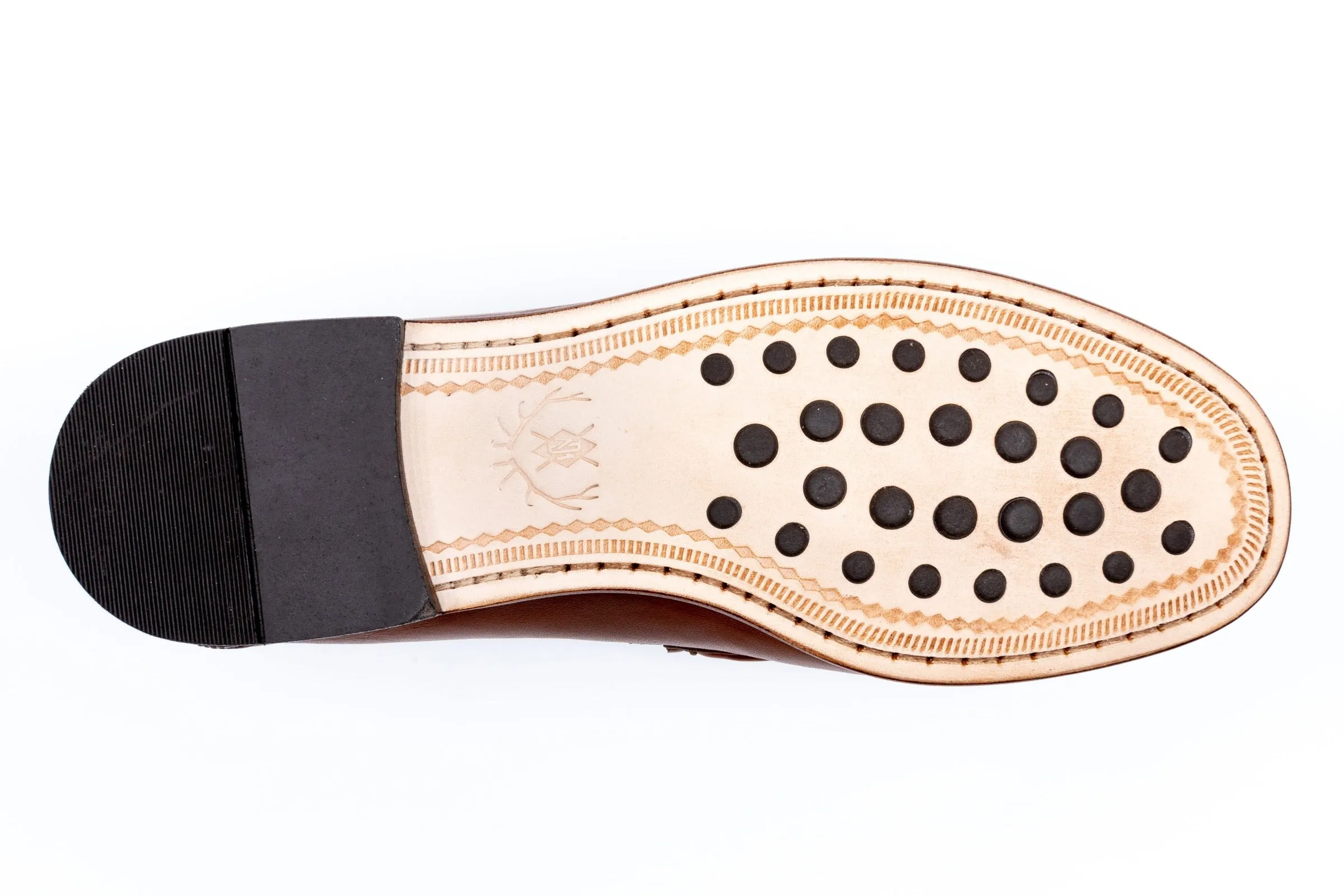 Maxwell Sheep Skin Horse Bit Loafers - Whiskey