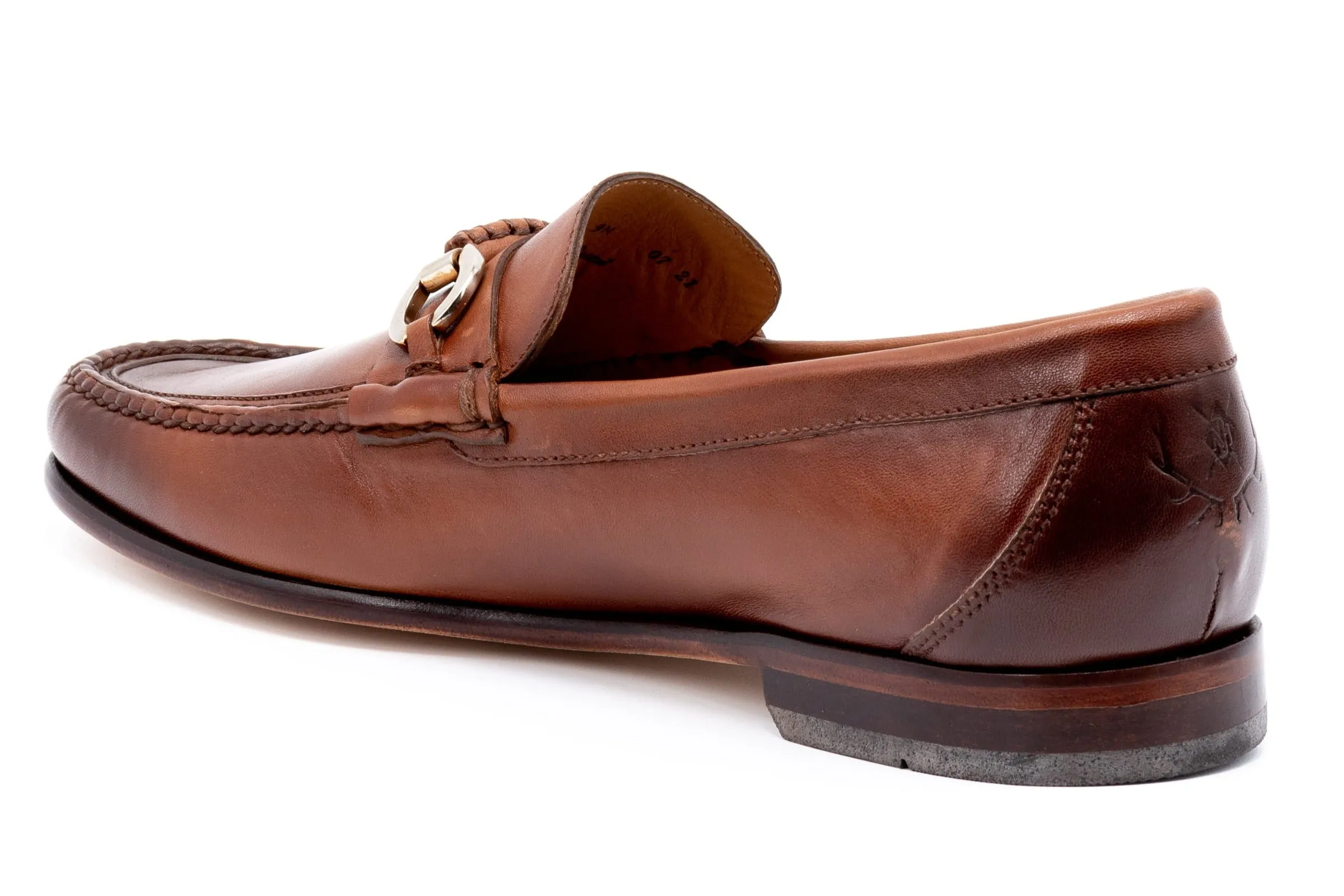 Maxwell Sheep Skin Horse Bit Loafers - Whiskey