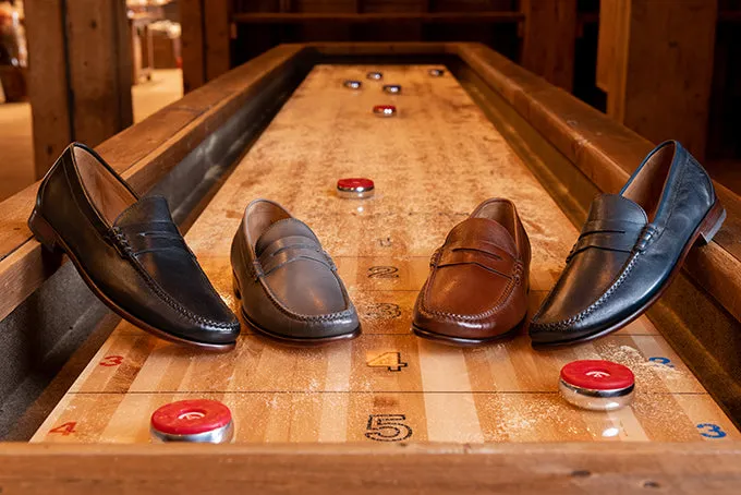 Maxwell Sheep Skin Penny Loafers - Whiskey