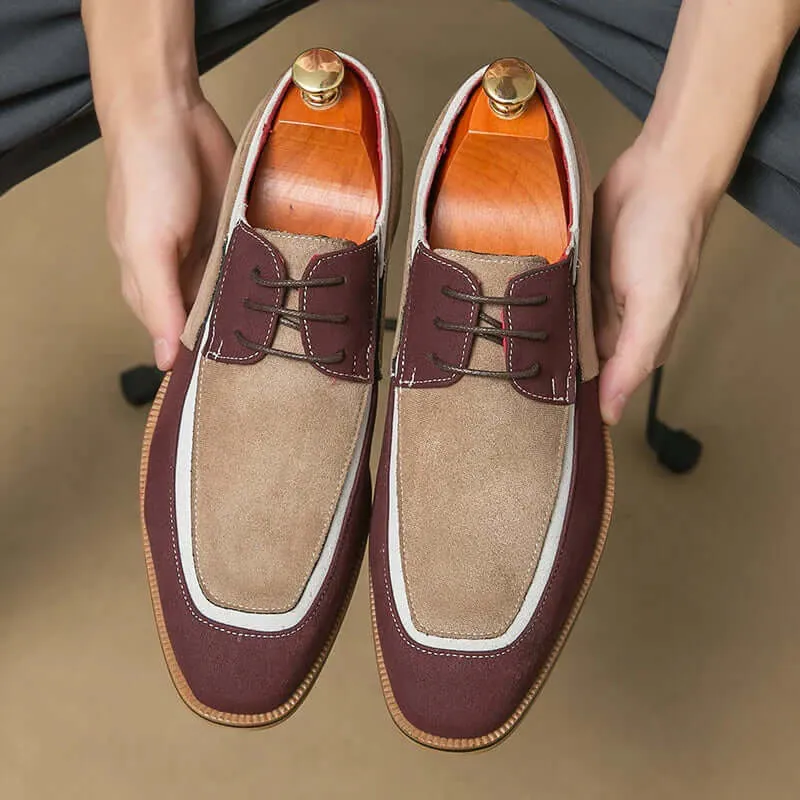Men's Casual Pointed Toe Faux Leather Shoes