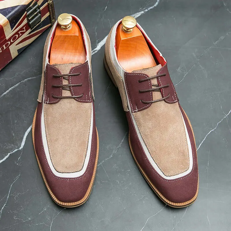 Men's Casual Pointed Toe Faux Leather Shoes