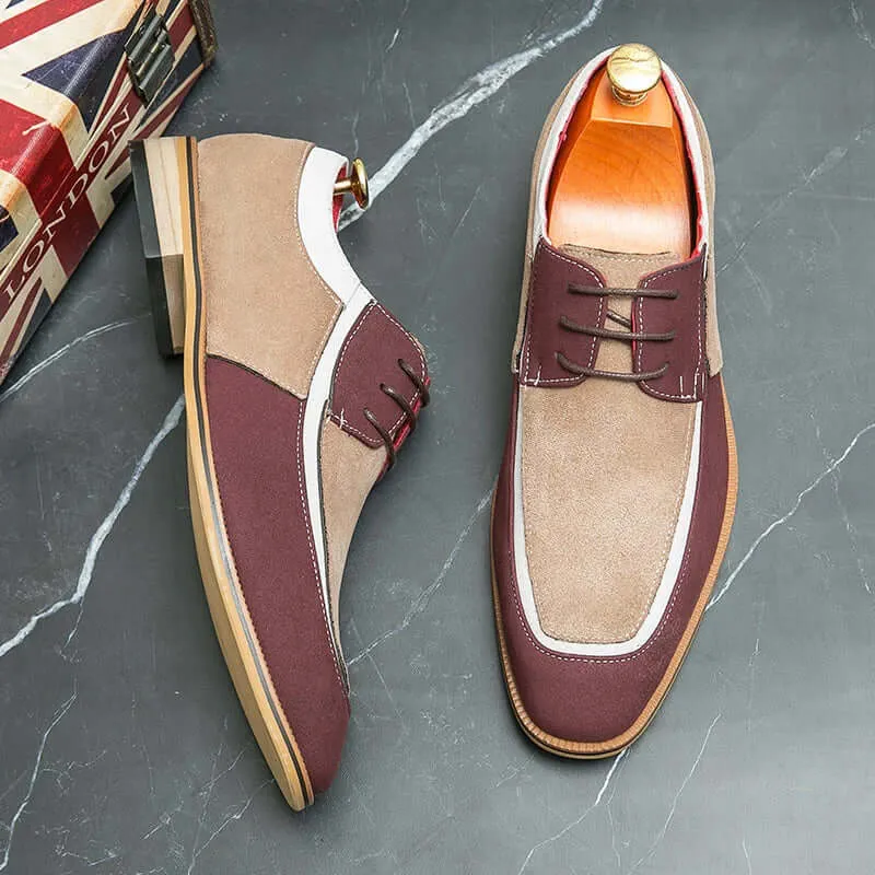 Men's Casual Pointed Toe Faux Leather Shoes