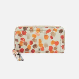 Nila Large Zip - Dots Print Leather