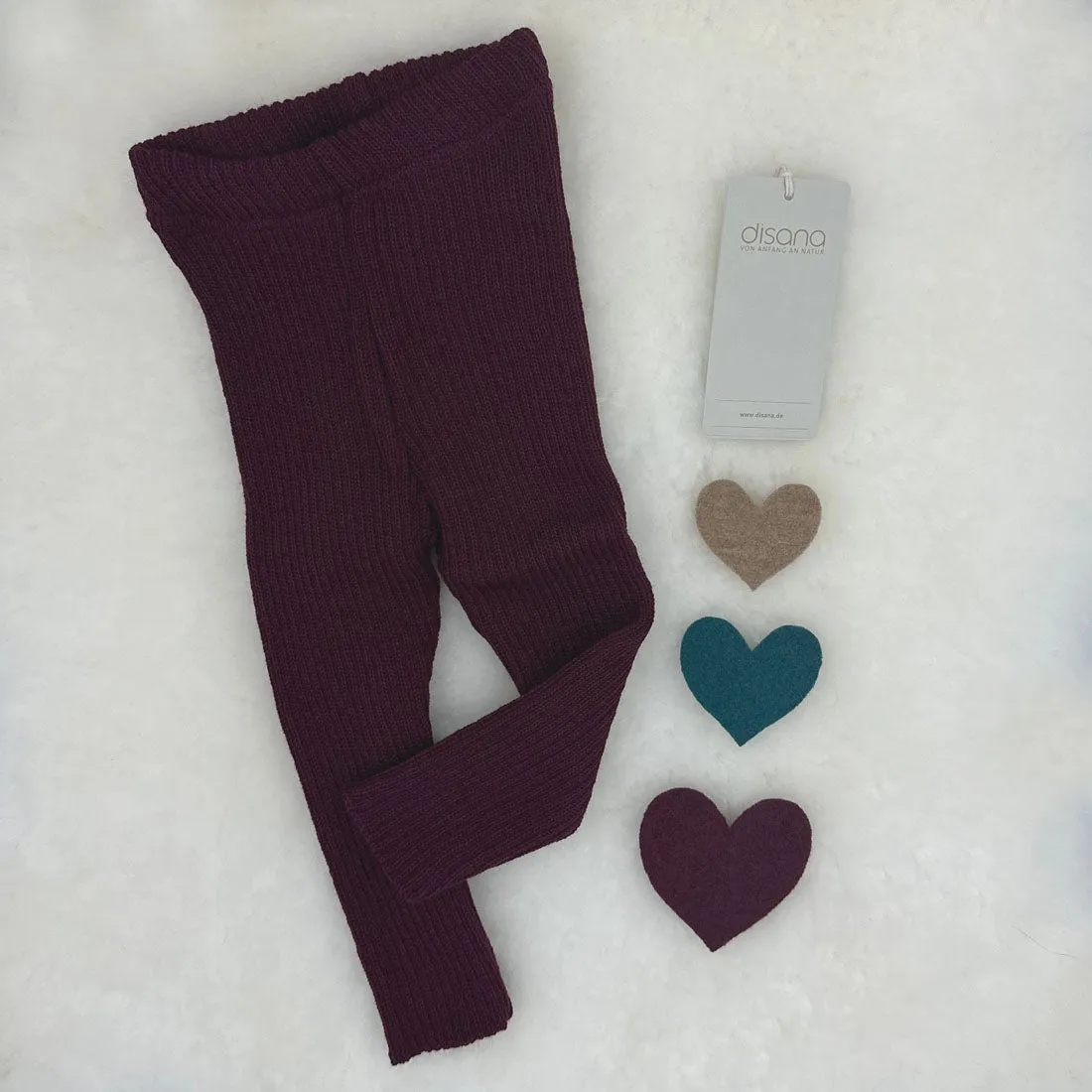 OUTLET DISANA Organic Merino Wool Leggings for Kids