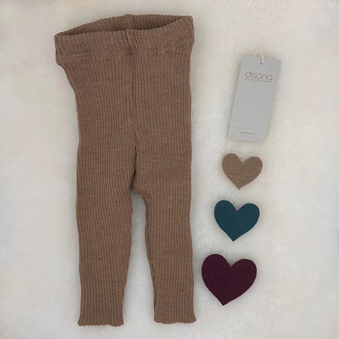 OUTLET DISANA Organic Merino Wool Leggings for Kids