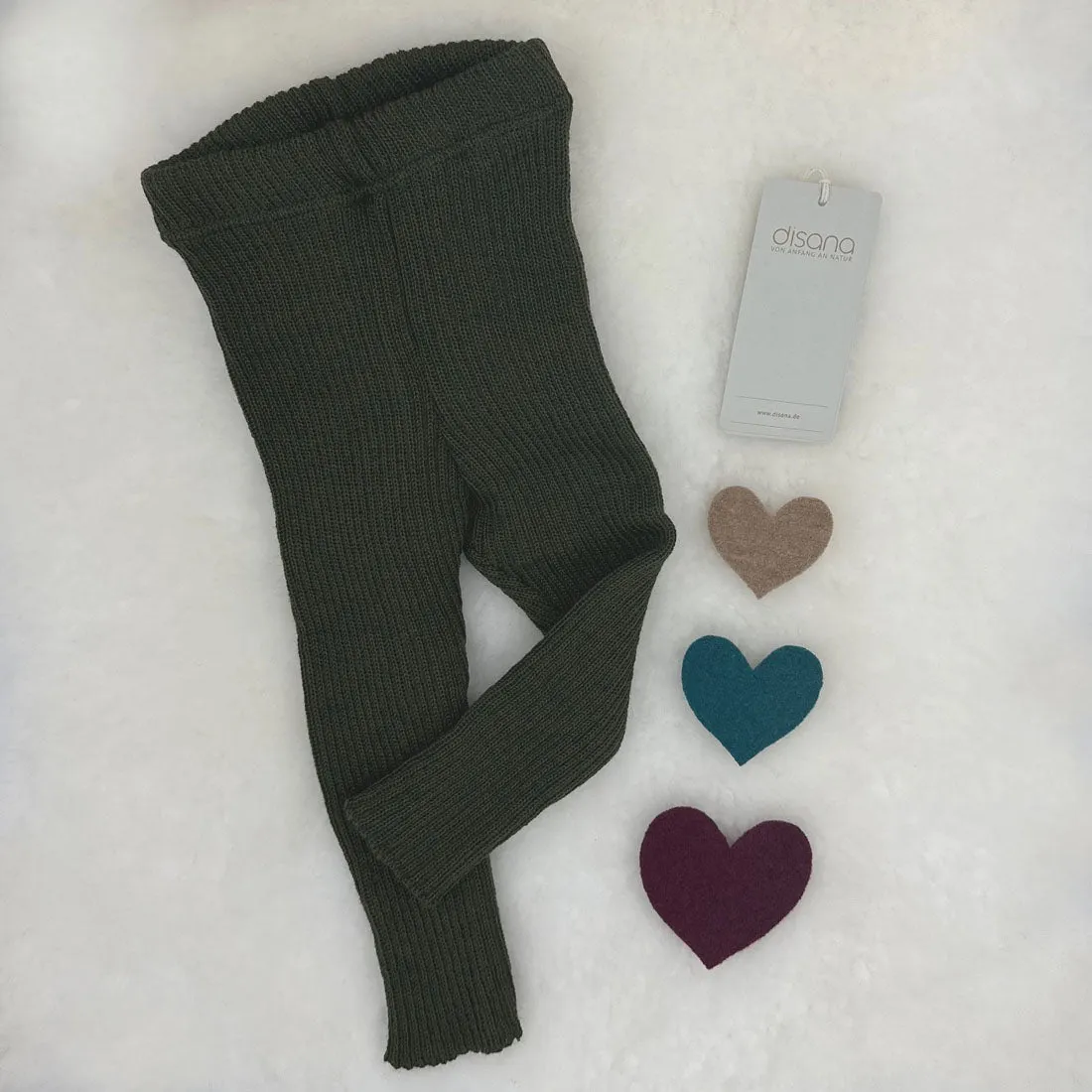 OUTLET DISANA Organic Merino Wool Leggings for Kids