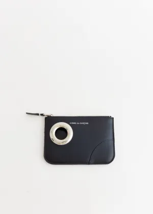 SA8100SE Silver Eyelet Wallet