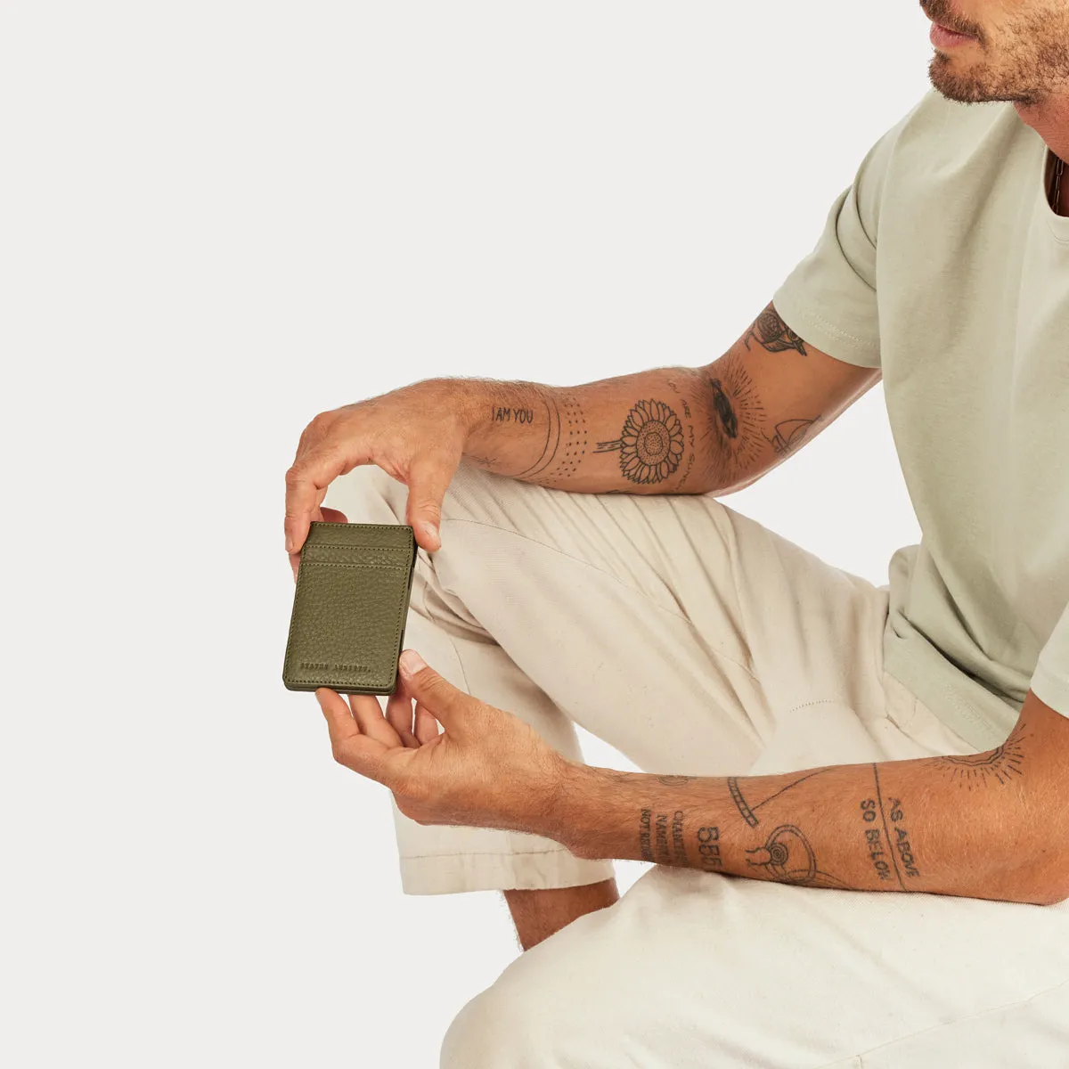 STATUS ANXIETY Flip Wallet khaki