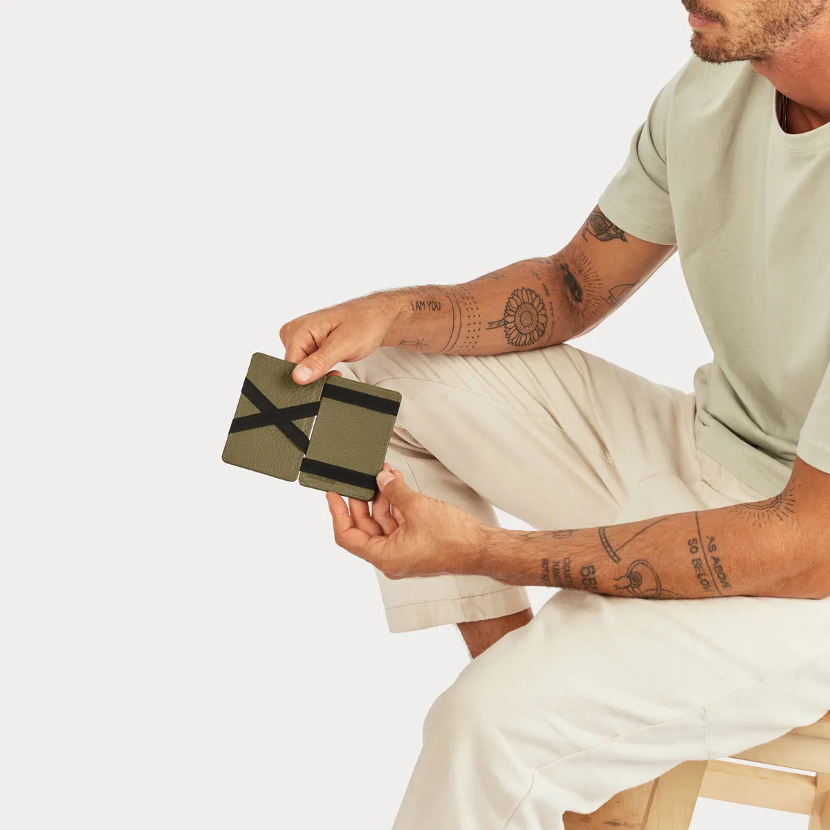 STATUS ANXIETY Flip Wallet khaki