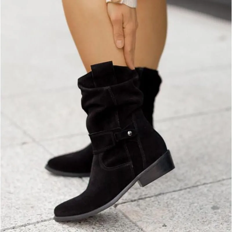 Stylish Low-Heel Ankle Boots for Women