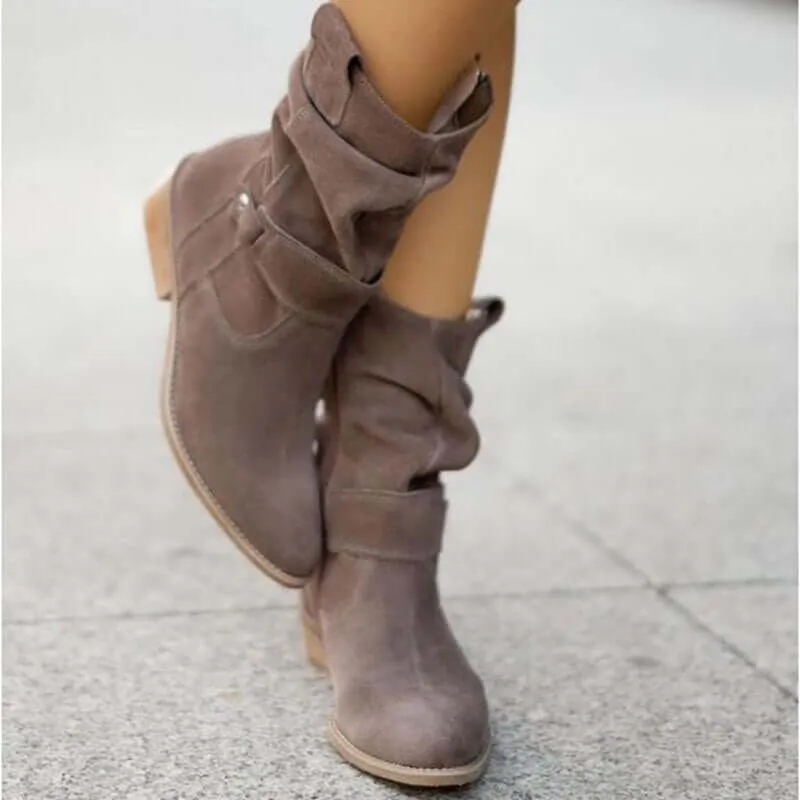 Stylish Low-Heel Ankle Boots for Women