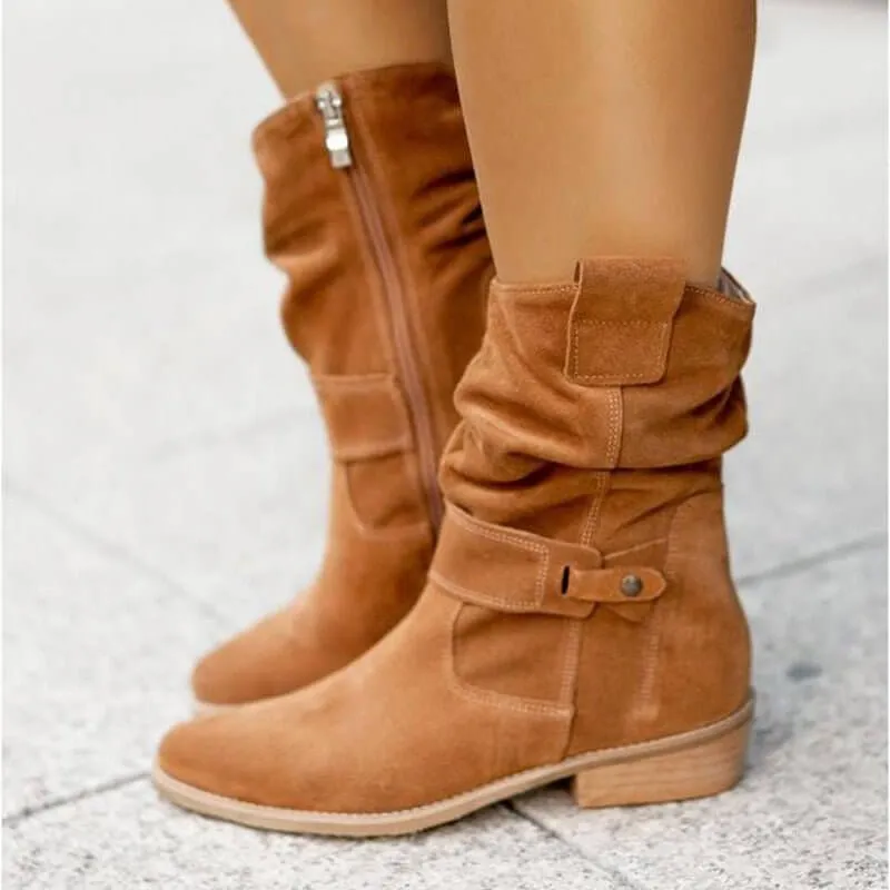 Stylish Low-Heel Ankle Boots for Women