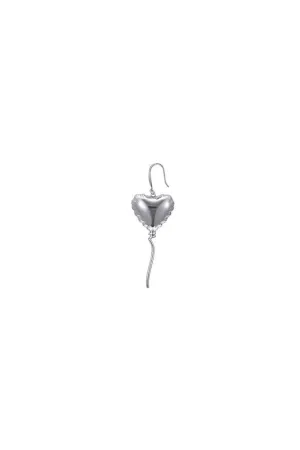 White Gold Vacuum Balloon Earring