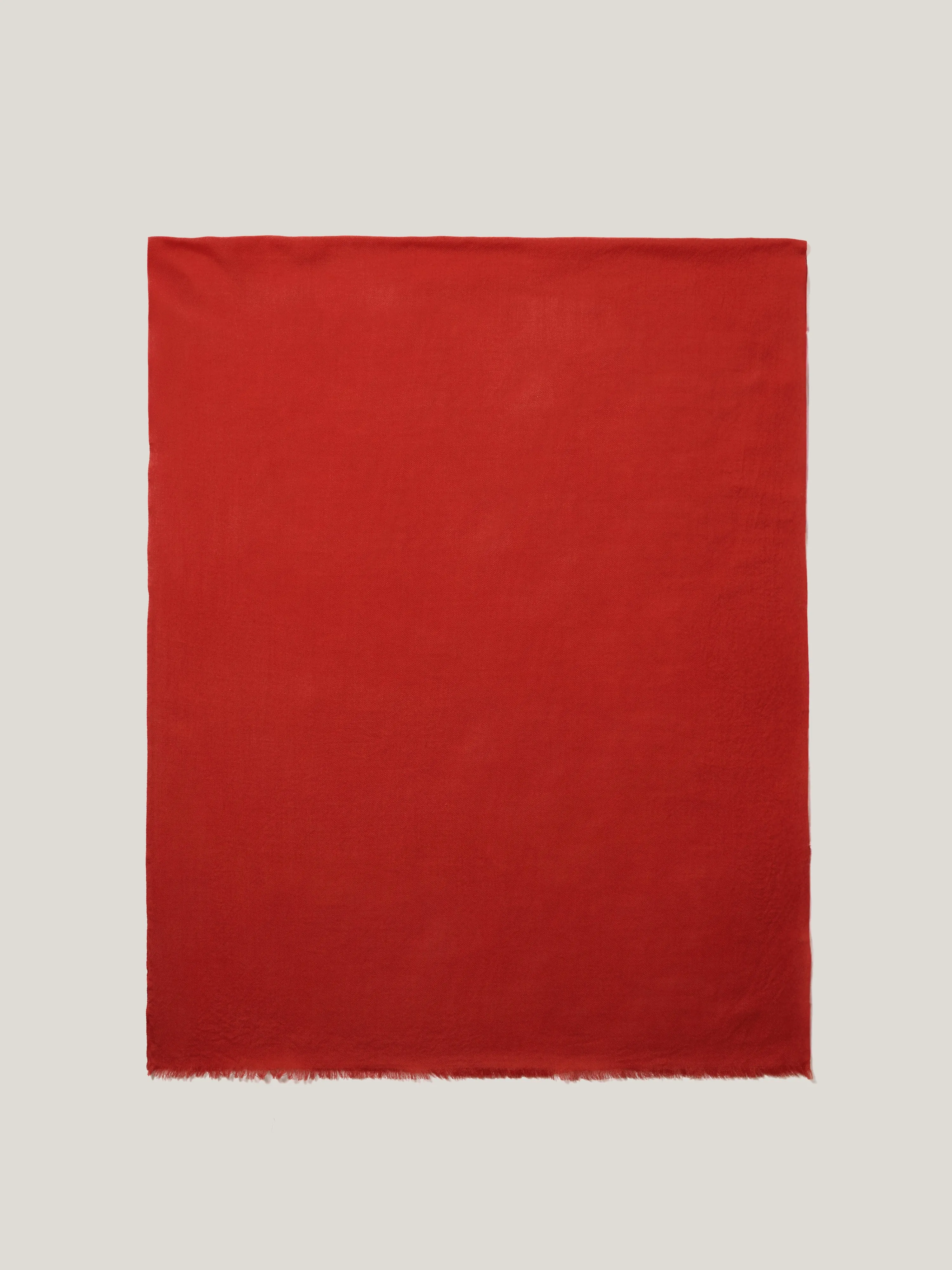 Wool Silk Pashmina | Red