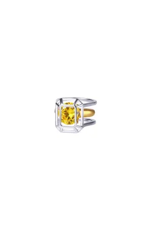 Yellow Constraint Collection Anodized Two-Piece Ring